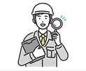 相談する作業員